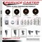 Service Caster 4 Inch High Temp Phenolic 34 Inch Threaded Stem Caster Set with Brake SCC-TS20S414-PHRHT-TLB-34212-4 - alternate 4